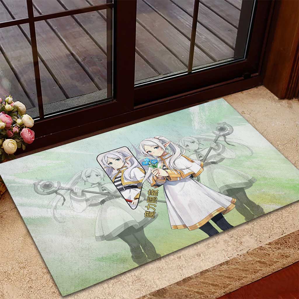 Frieren Frieren Beyond Journey’s End Rubber Doormat Ethereal Fantasy Anime Style