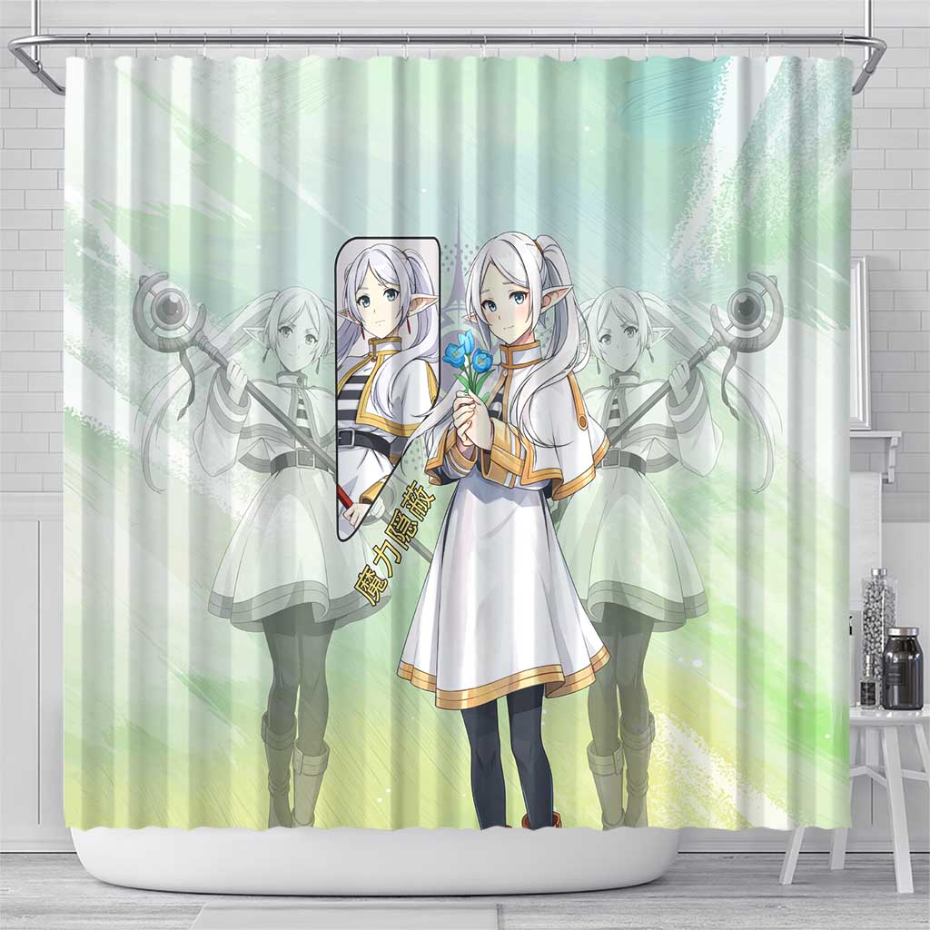 Frieren Frieren Beyond Journey’s End Shower Curtain Ethereal Fantasy Anime Style