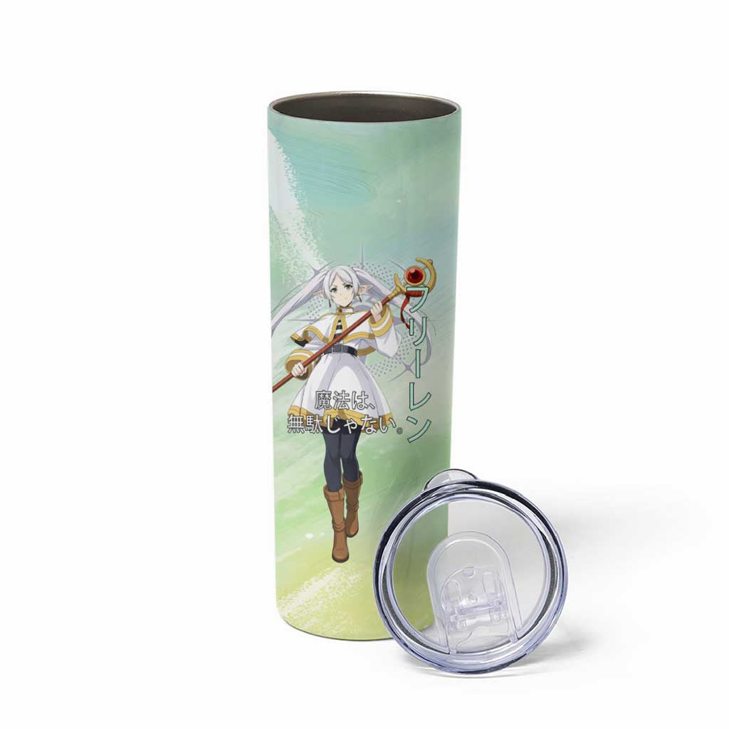 Frieren Frieren Beyond Journey’s End Skinny Tumbler Ethereal Fantasy Anime Style