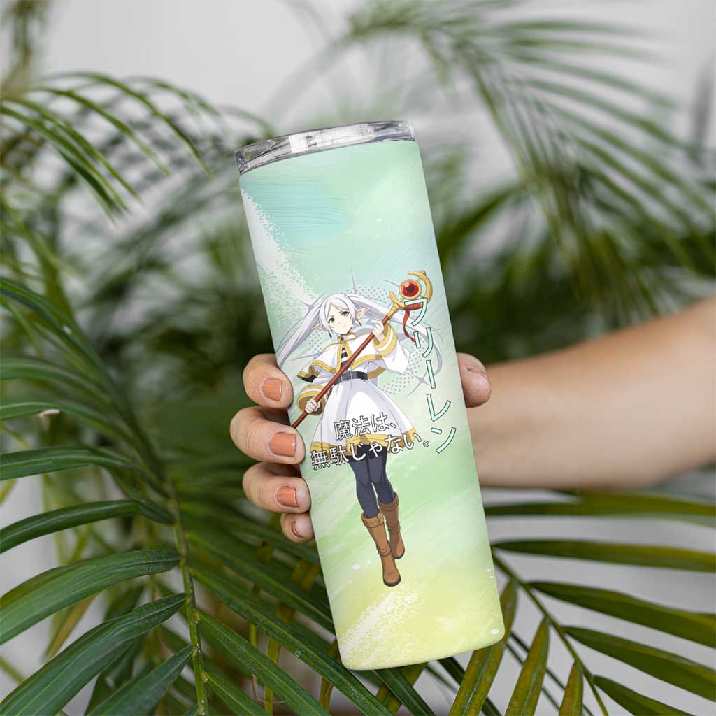 Frieren Frieren Beyond Journey’s End Skinny Tumbler Ethereal Fantasy Anime Style