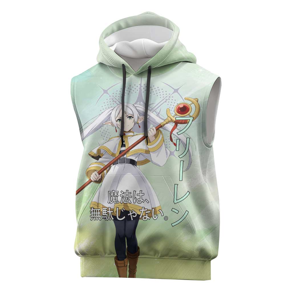 Frieren Frieren Beyond Journey’s End Sleeveless Hoodie Ethereal Fantasy Anime Style