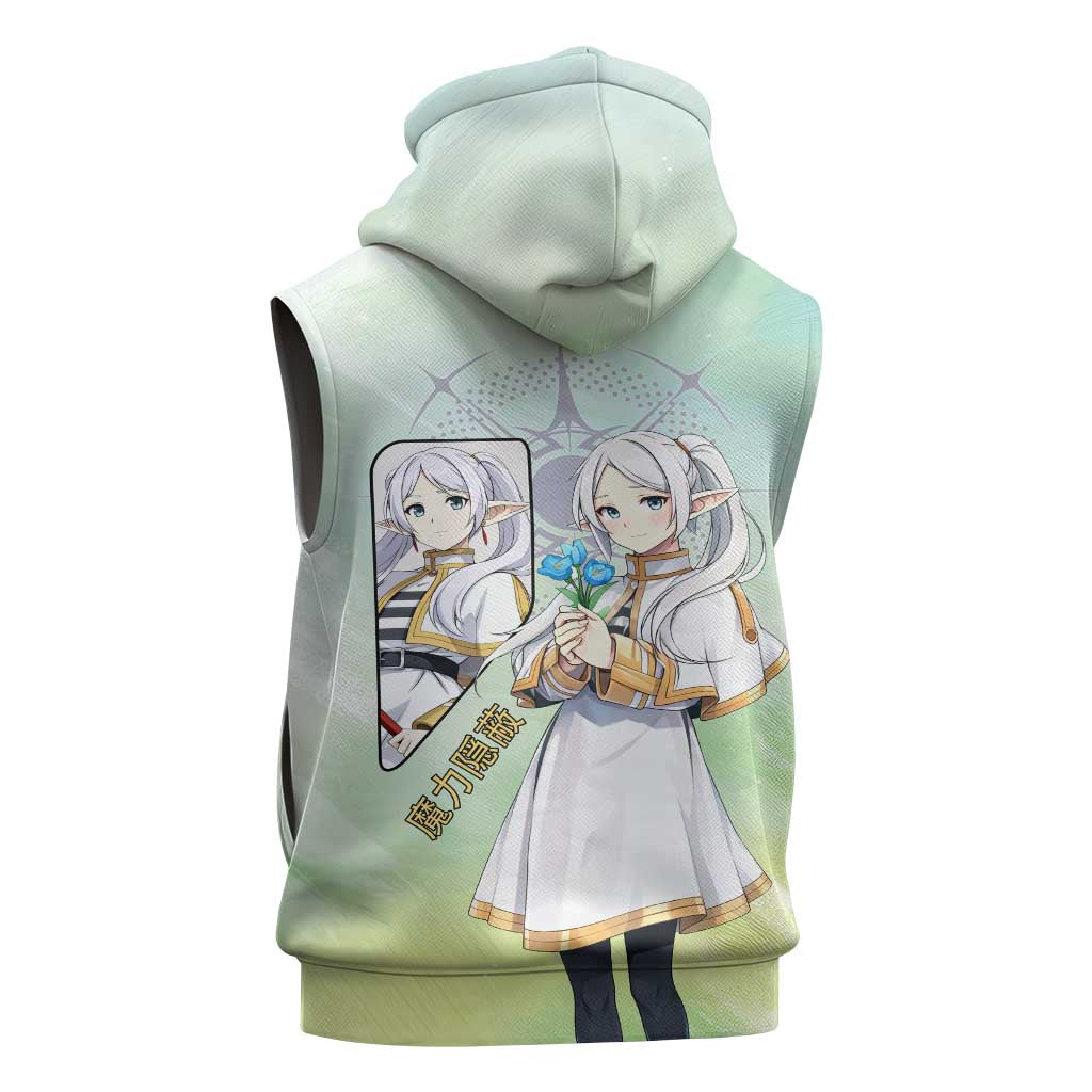 Frieren Frieren Beyond Journey’s End Sleeveless Hoodie Ethereal Fantasy Anime Style