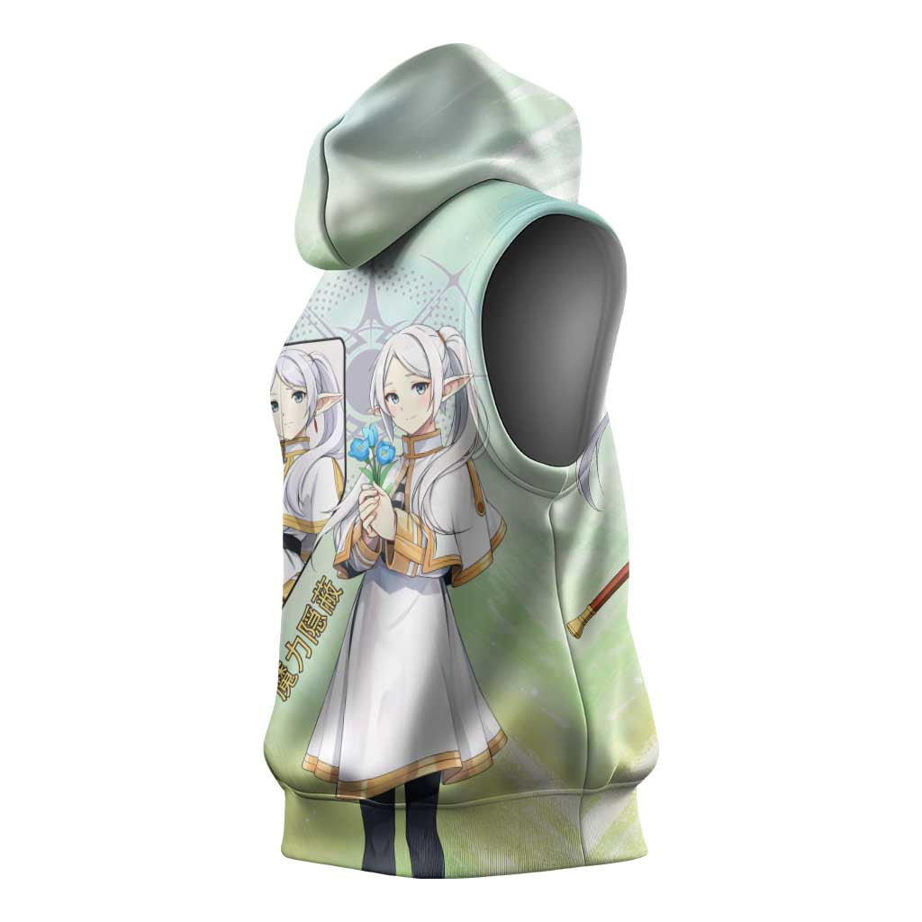 Frieren Frieren Beyond Journey’s End Sleeveless Hoodie Ethereal Fantasy Anime Style