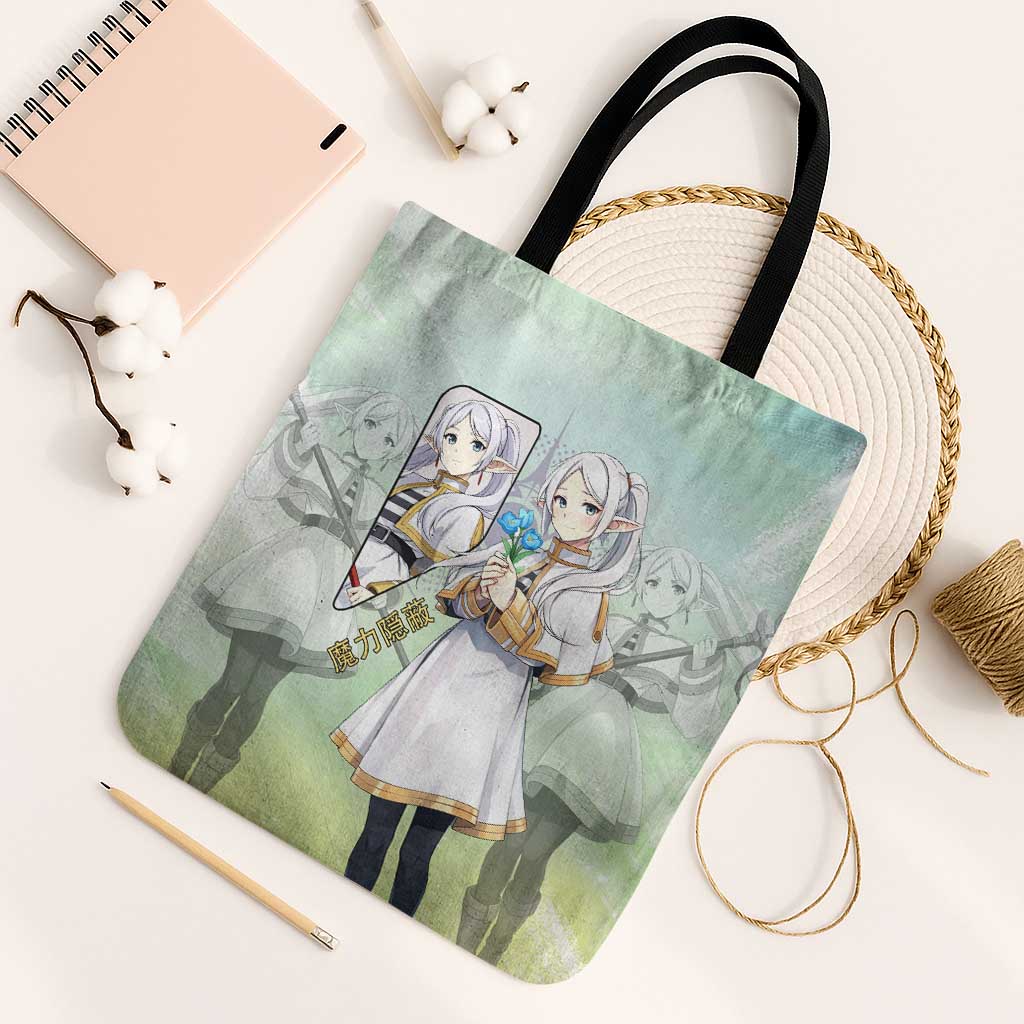 Frieren Frieren Beyond Journey’s End Tote Bag Ethereal Fantasy Anime Style