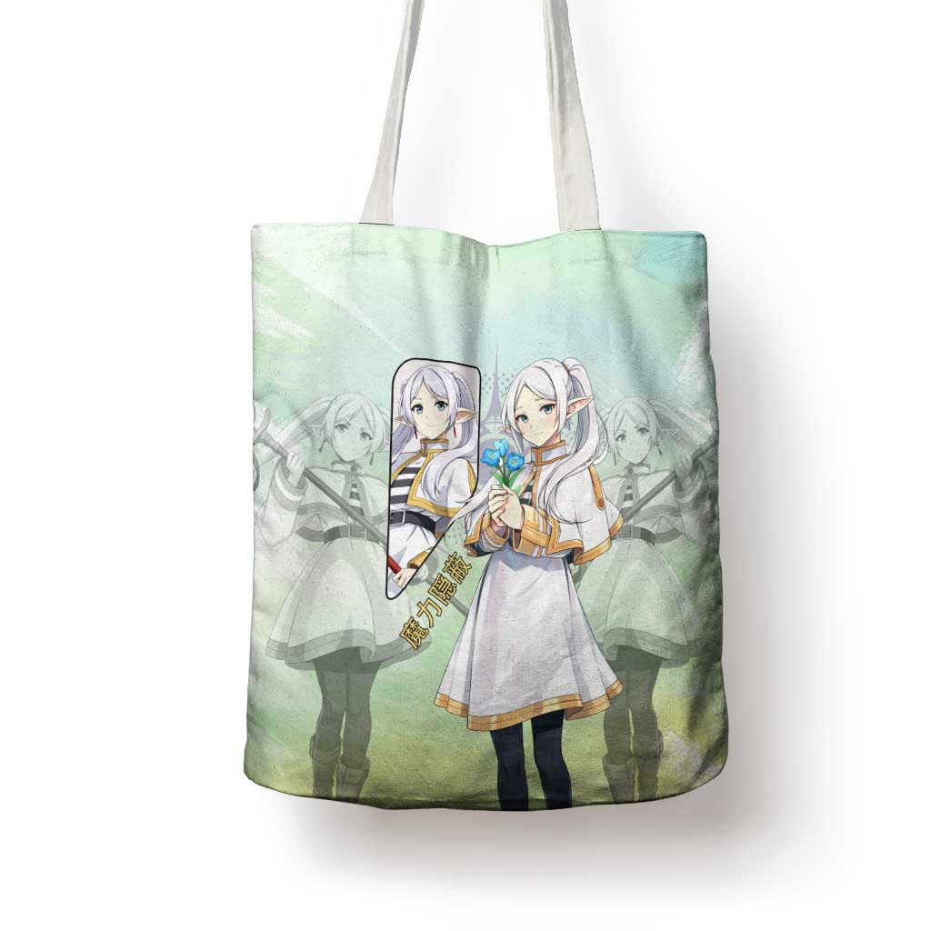 Frieren Frieren Beyond Journey’s End Tote Bag Ethereal Fantasy Anime Style