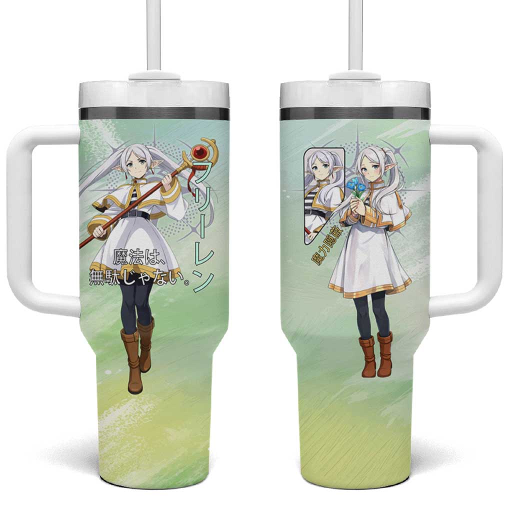 Frieren Frieren Beyond Journey’s End Tumbler With Handle Ethereal Fantasy Anime Style