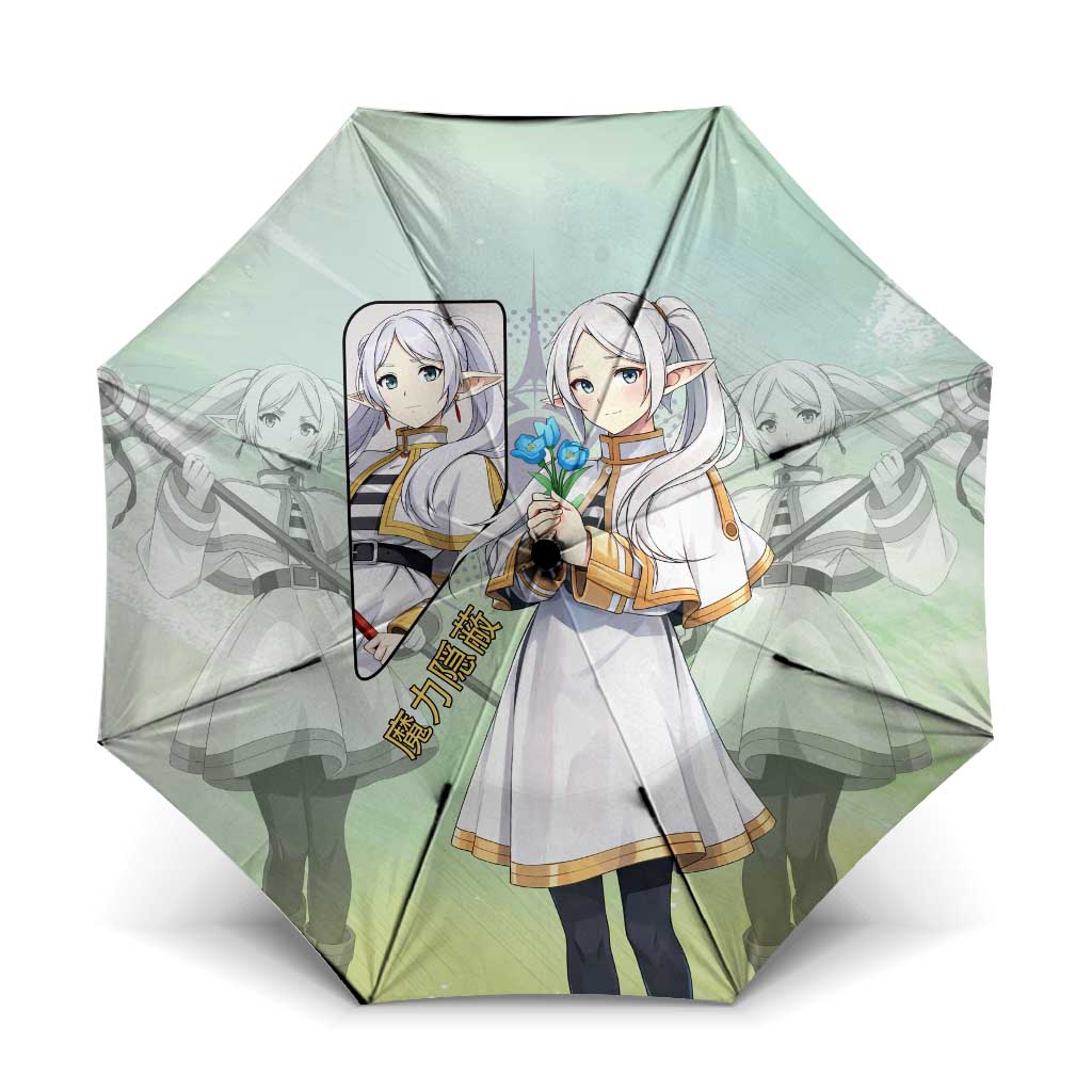 Frieren Frieren Beyond Journey’s End Umbrella Ethereal Fantasy Anime Style