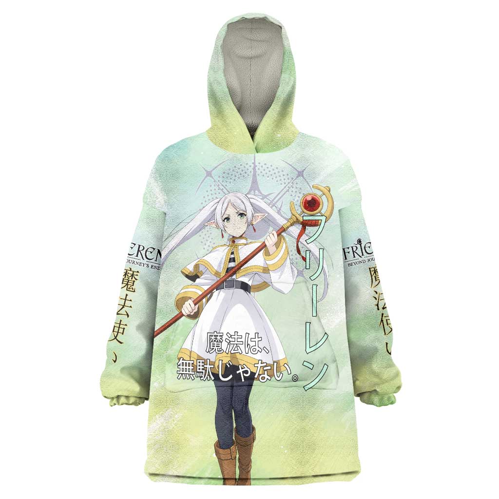 Frieren Frieren Beyond Journey’s End Wearable Blanket Hoodie Ethereal Fantasy Anime Style