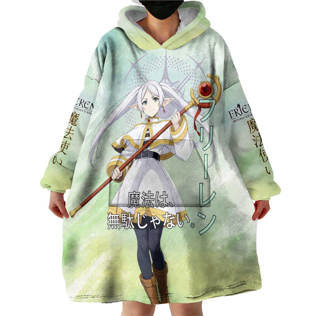 Frieren Frieren Beyond Journey’s End Wearable Blanket Hoodie Ethereal Fantasy Anime Style