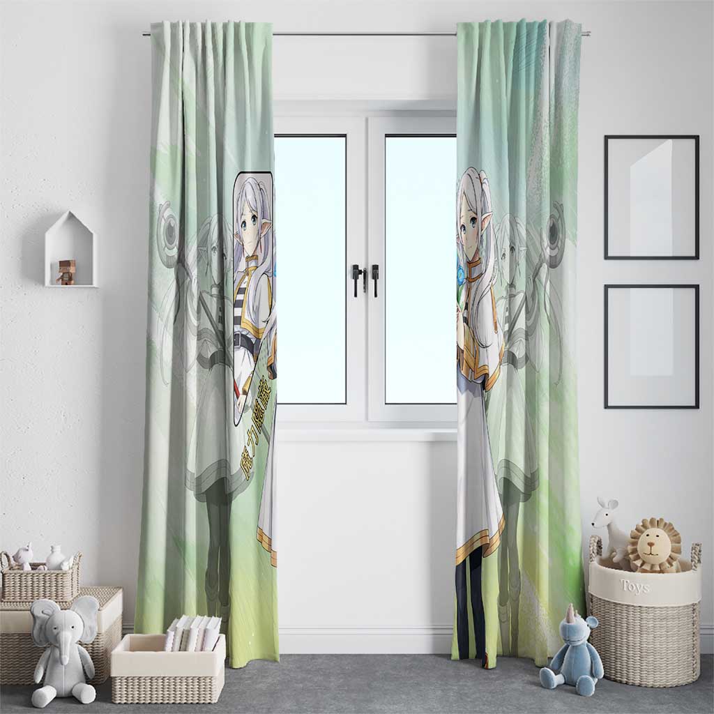 Frieren Frieren Beyond Journey’s End Window Curtain Ethereal Fantasy Anime Style