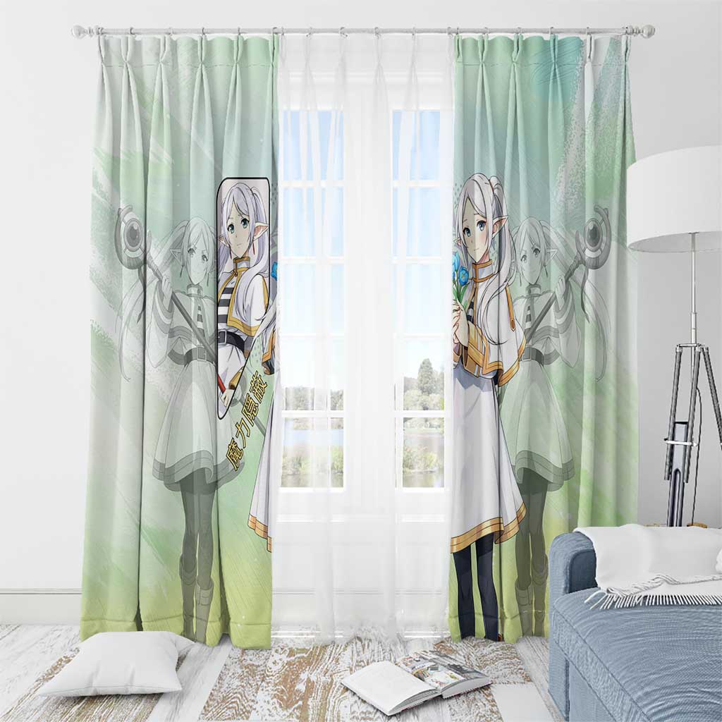 Frieren Frieren Beyond Journey’s End Window Curtain Ethereal Fantasy Anime Style