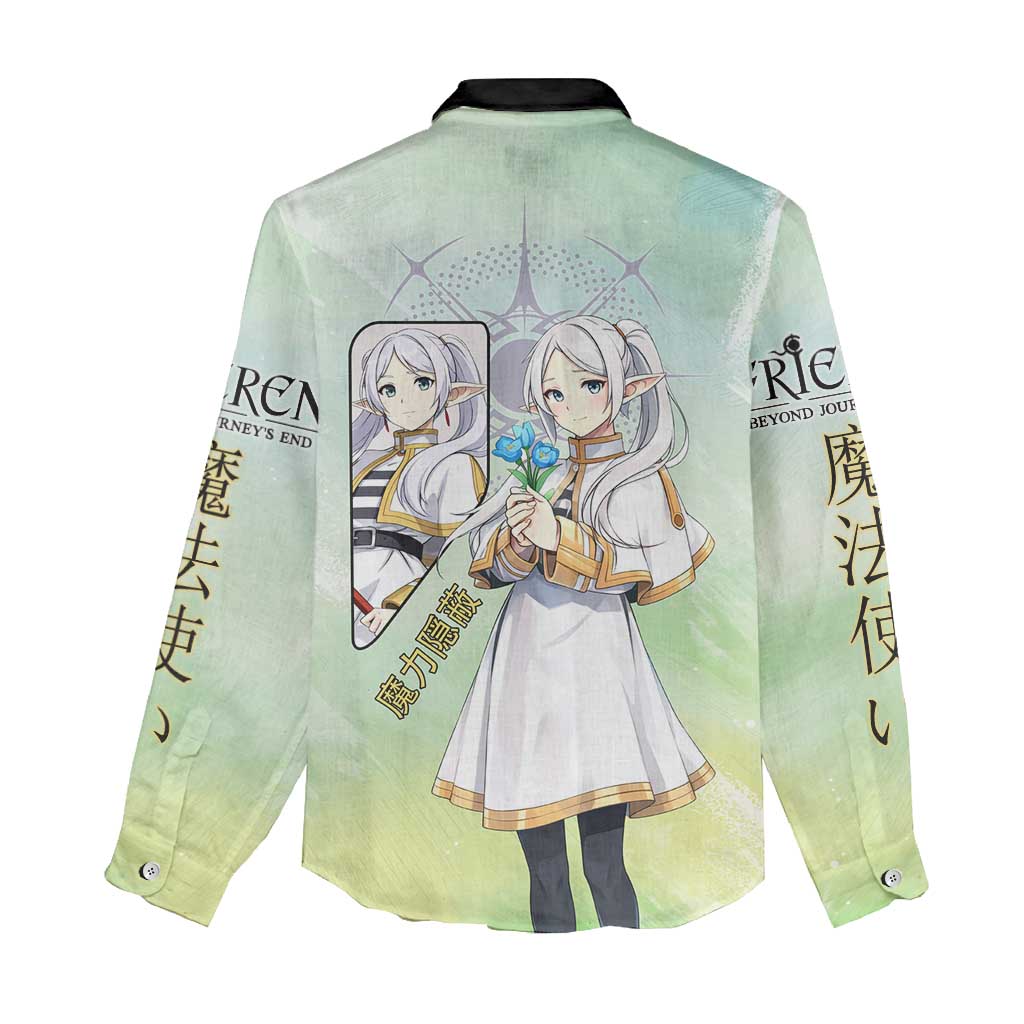 Frieren Frieren Beyond Journey’s End Women Casual Shirt Ethereal Fantasy Anime Style