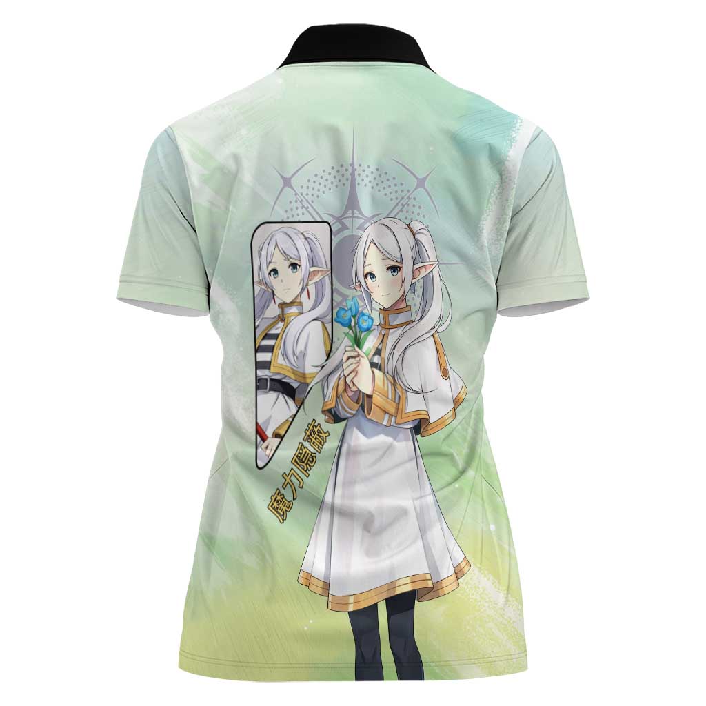 Frieren Frieren Beyond Journey’s End Women Polo Shirt Ethereal Fantasy Anime Style