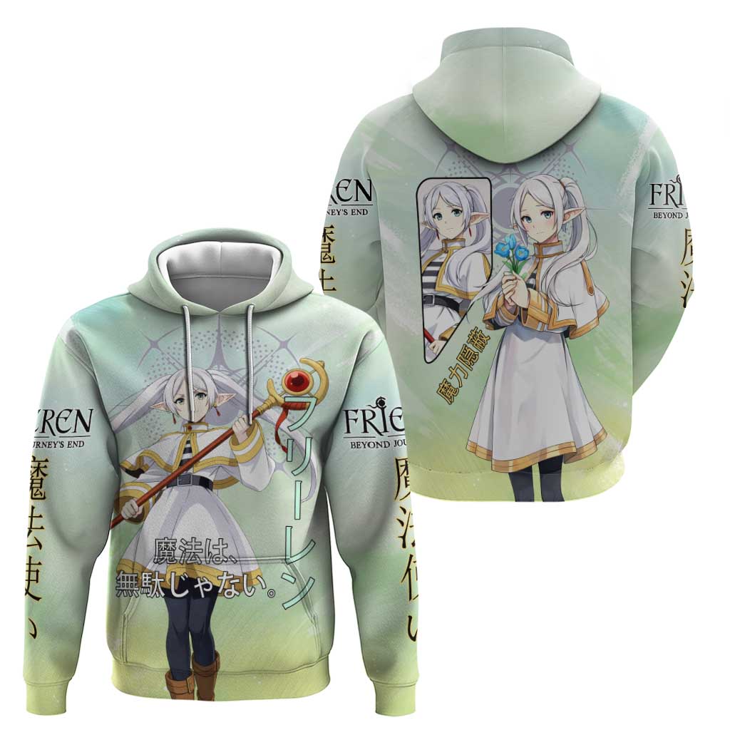 Frieren Frieren Beyond Journey’s End Zip Hoodie Ethereal Fantasy Anime Style