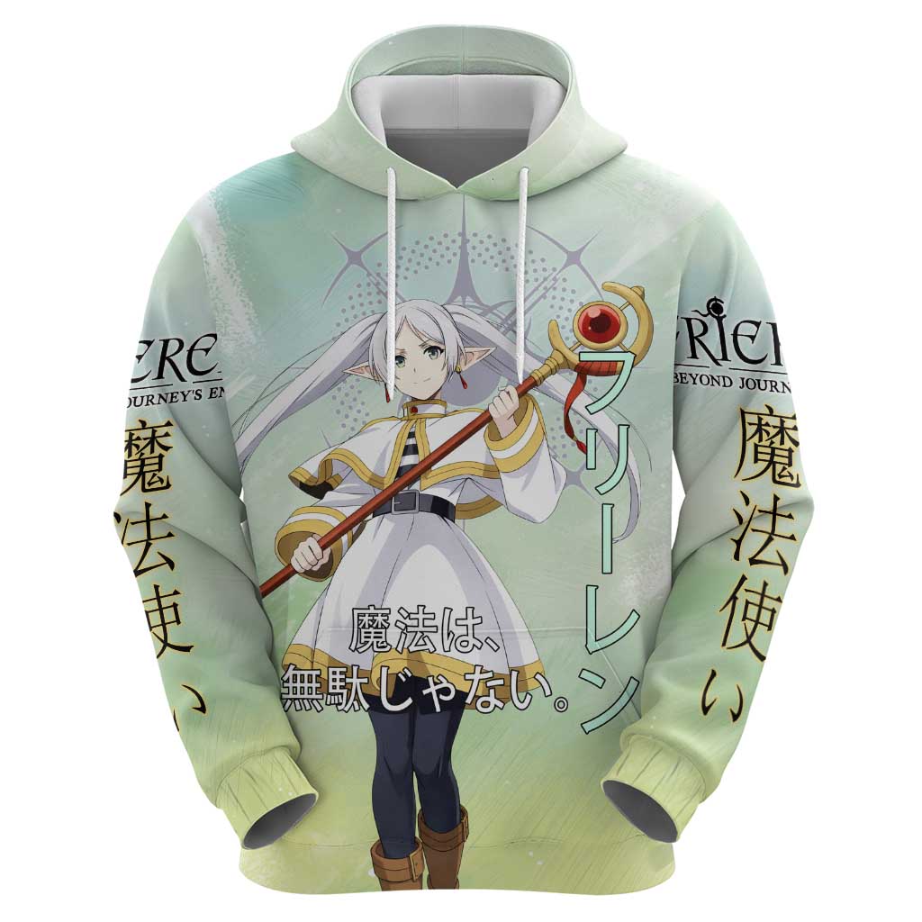 Frieren Frieren Beyond Journey’s End Zip Hoodie Ethereal Fantasy Anime Style