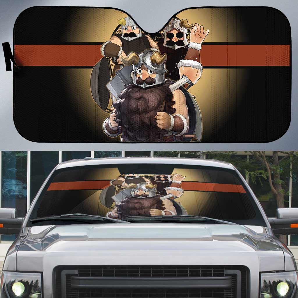 Senshi Viking Warrior Auto Sun Shade Fantasy Game Art Style