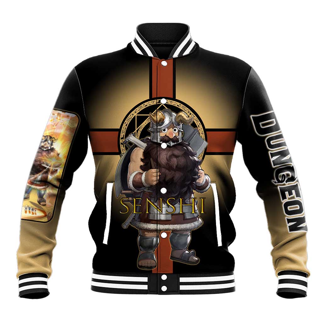Senshi Viking Warrior Baseball Jacket Fantasy Game Art Style