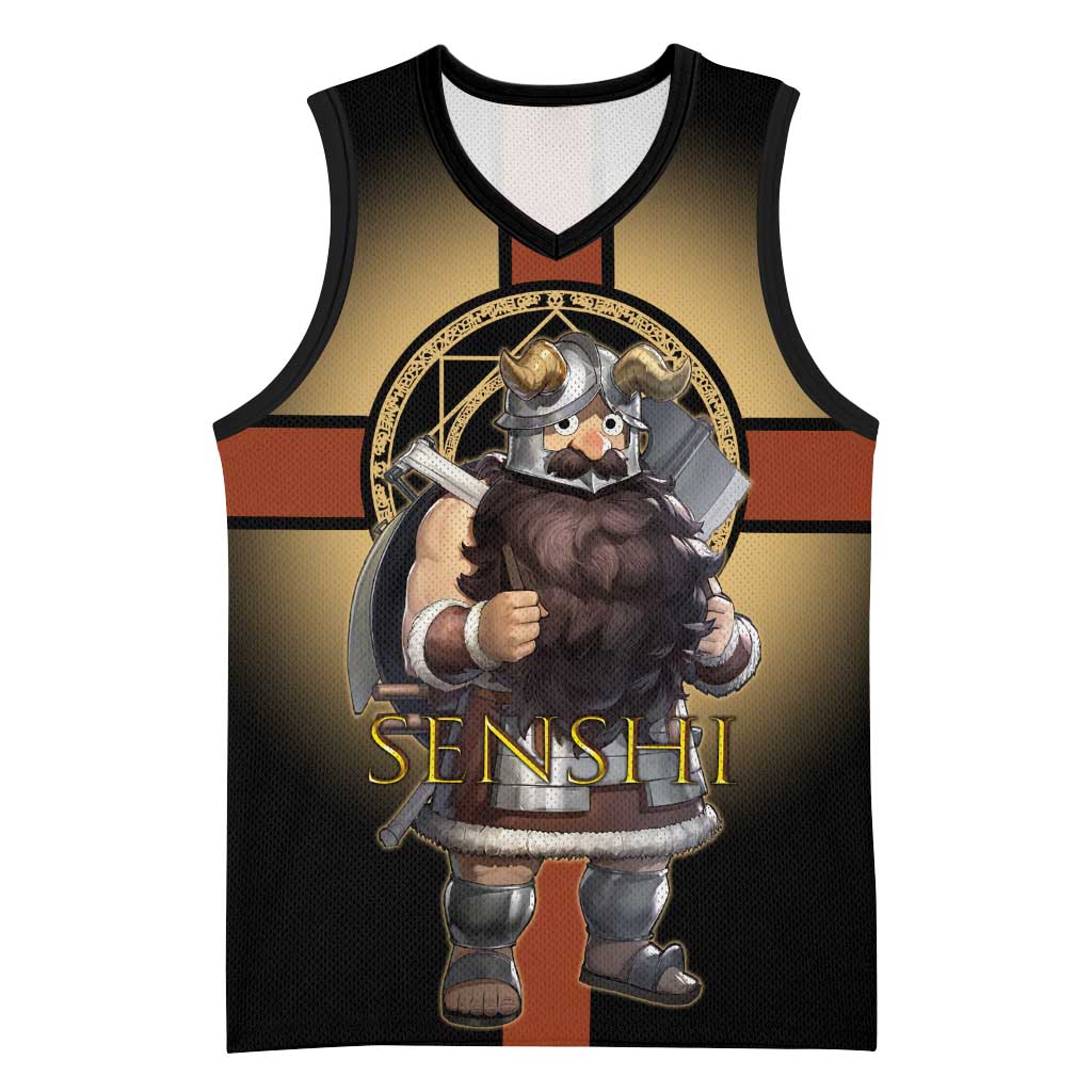 Senshi Viking Warrior Basketball Jersey Fantasy Game Art Style