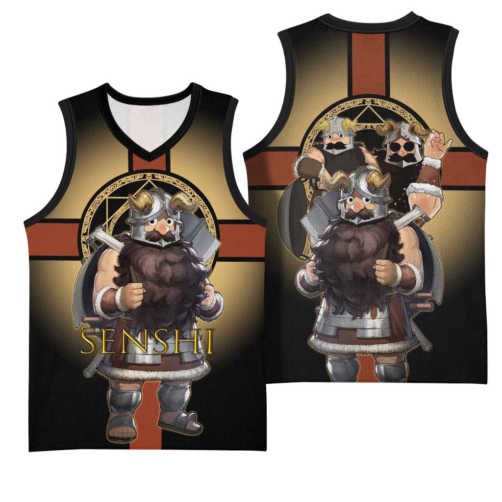 Senshi Viking Warrior Basketball Jersey Fantasy Game Art Style