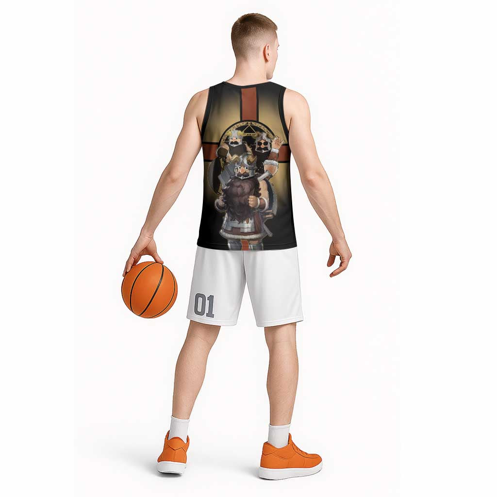 Senshi Viking Warrior Basketball Jersey Fantasy Game Art Style