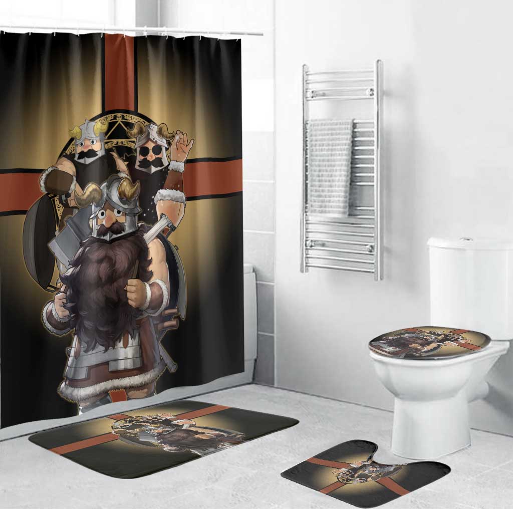 Senshi Viking Warrior Bathroom Set Fantasy Game Art Style