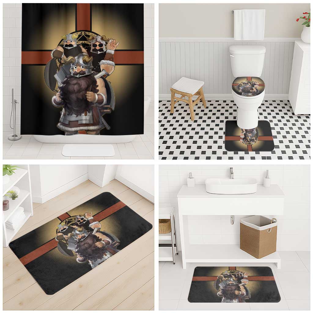 Senshi Viking Warrior Bathroom Set Fantasy Game Art Style
