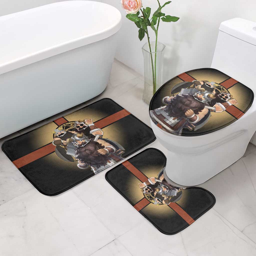 Senshi Viking Warrior Bathroom Set Fantasy Game Art Style