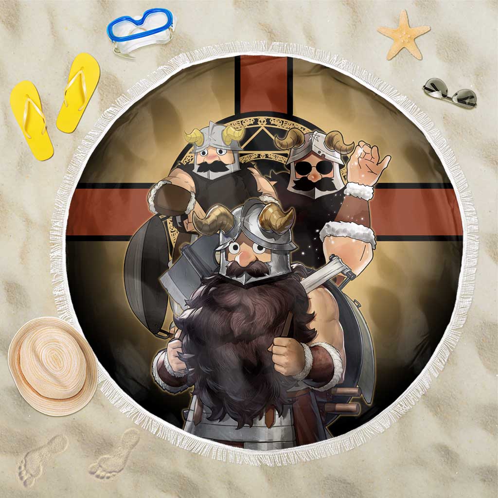 Senshi Viking Warrior Beach Blanket Fantasy Game Art Style
