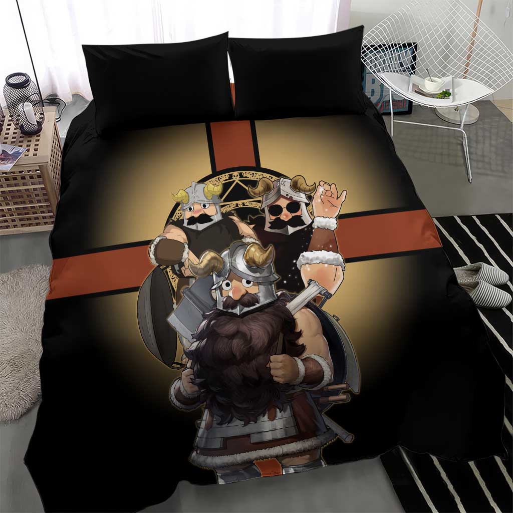 Senshi Viking Warrior Bedding Set Fantasy Game Art Style