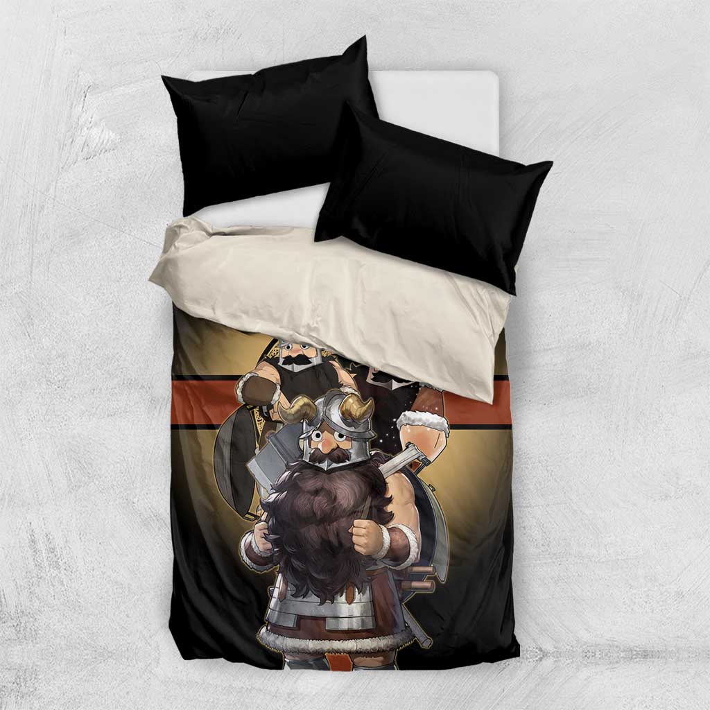 Senshi Viking Warrior Bedding Set Fantasy Game Art Style