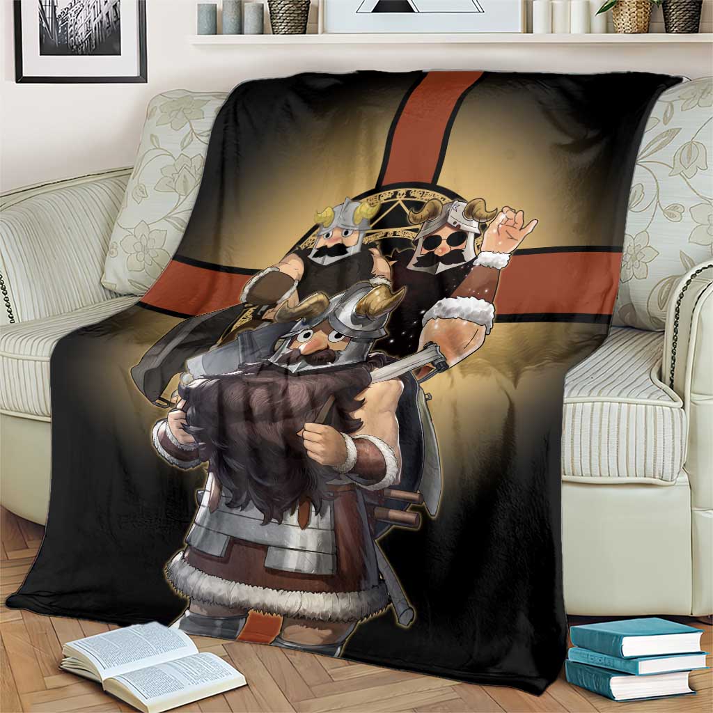 Senshi Viking Warrior Blanket Fantasy Game Art Style