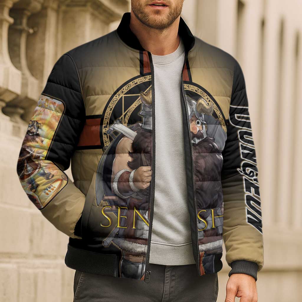 Senshi Viking Warrior Bomber Puffer Jacket Fantasy Game Art Style