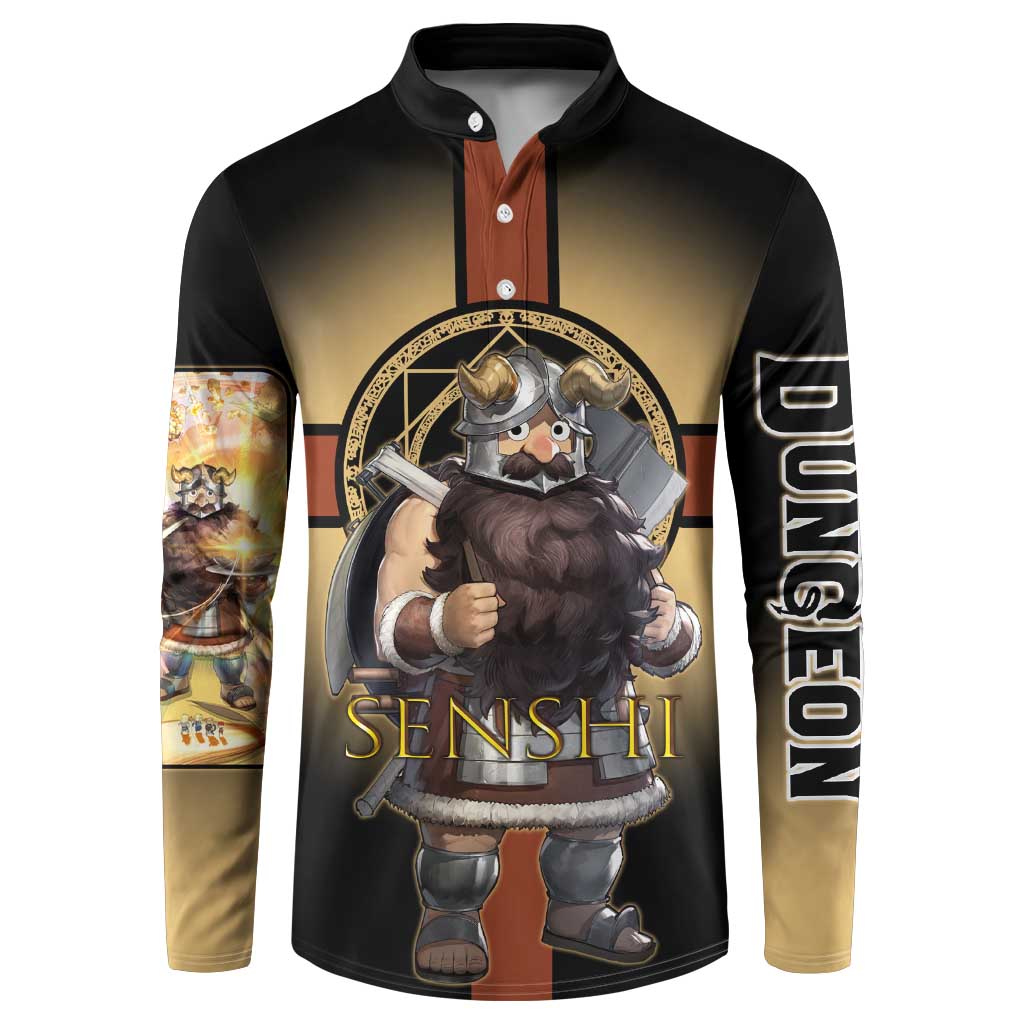 Senshi Viking Warrior Button Sweatshirt Fantasy Game Art Style