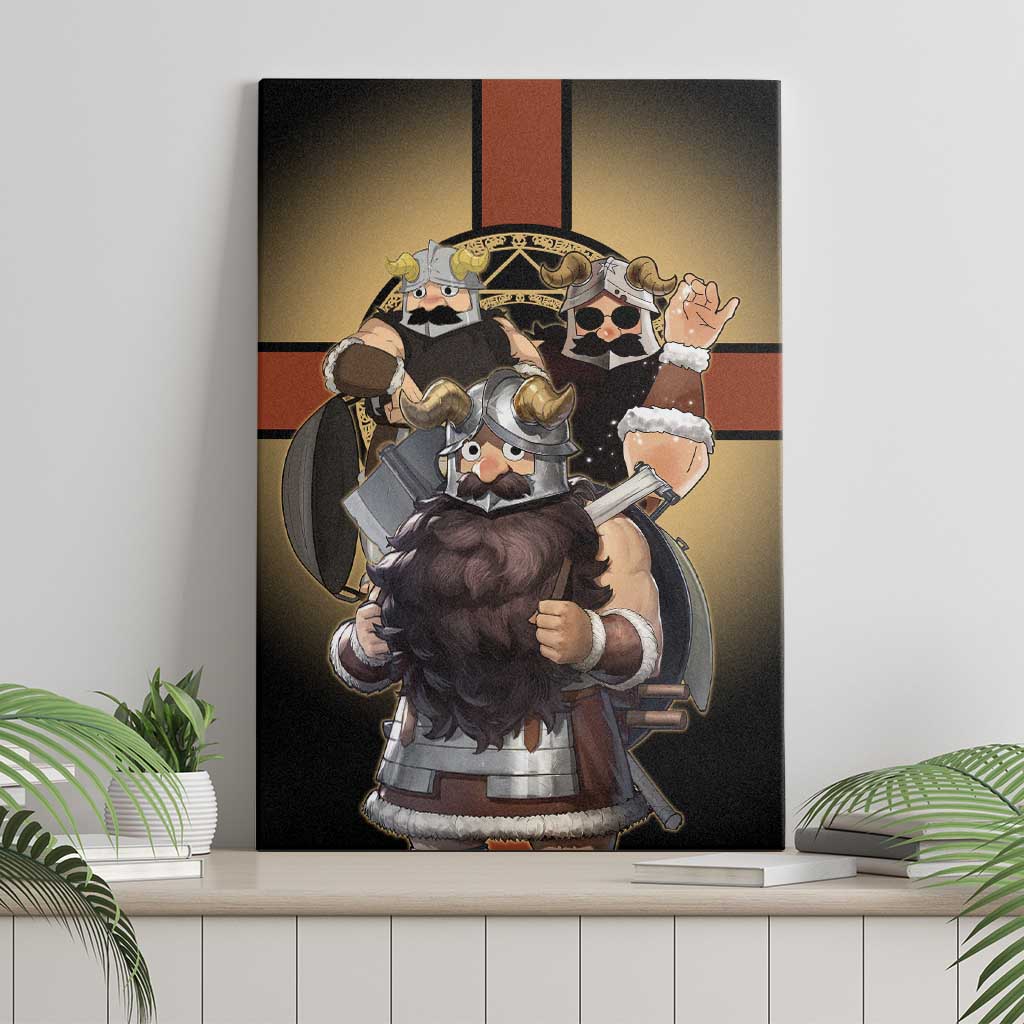 Senshi Viking Warrior Canvas Wall Art Fantasy Game Art Style