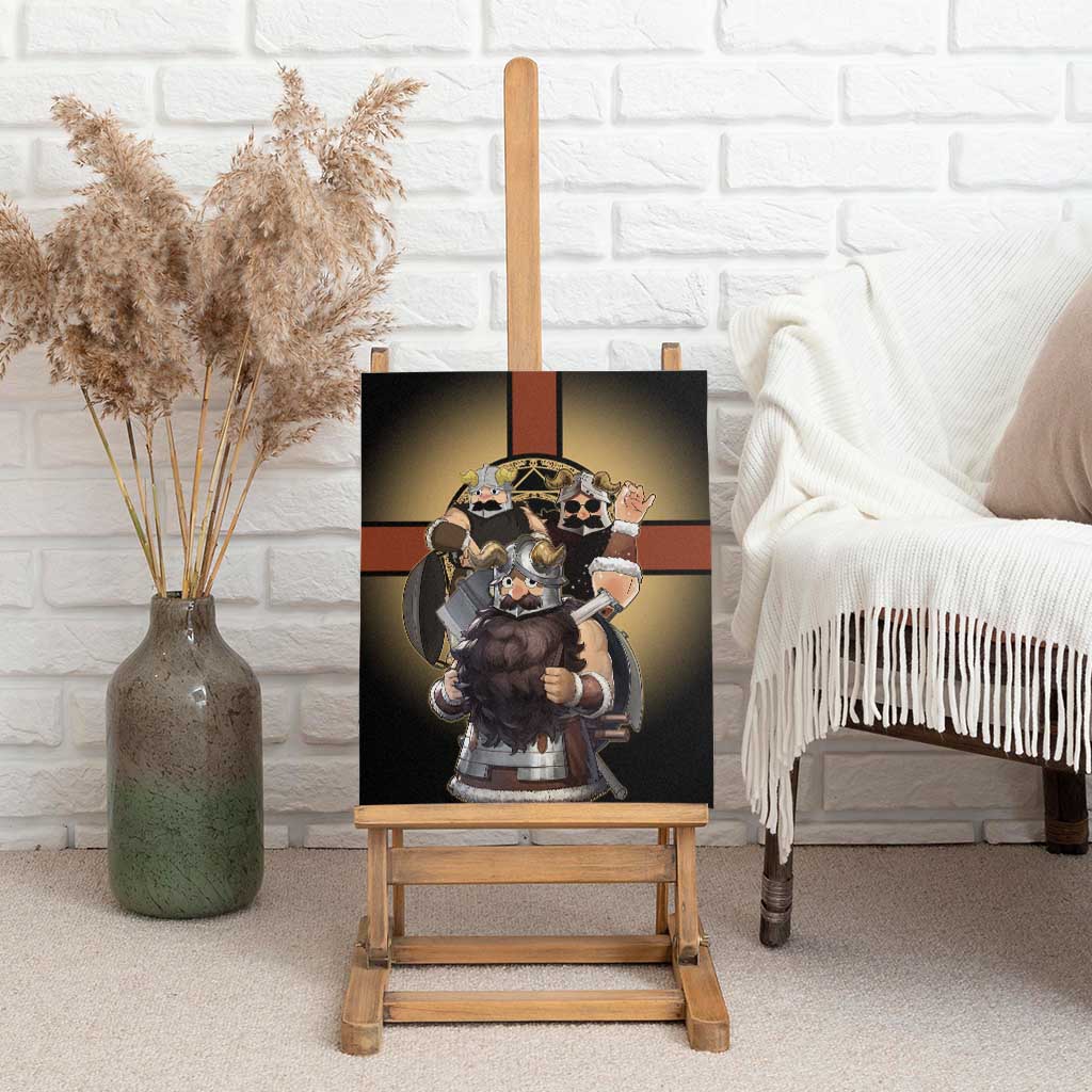 Senshi Viking Warrior Canvas Wall Art Fantasy Game Art Style