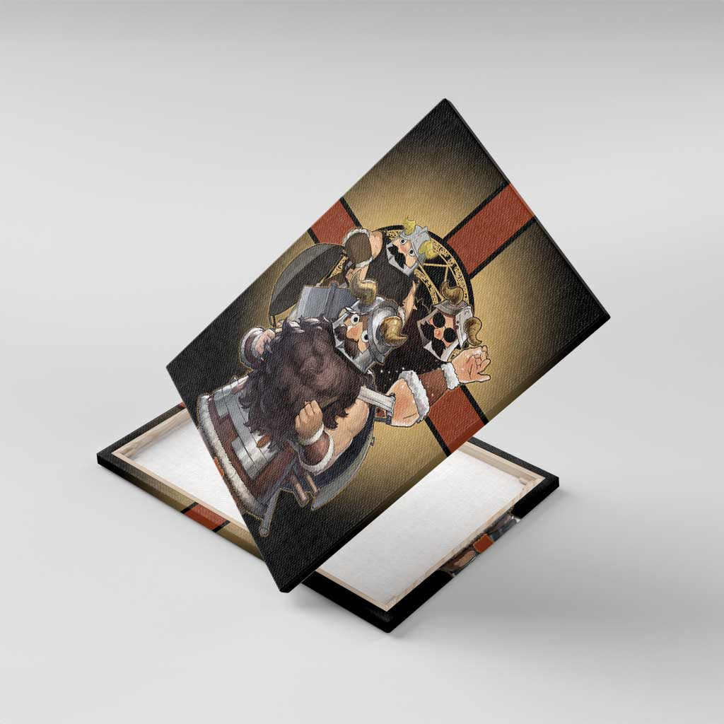 Senshi Viking Warrior Canvas Wall Art Fantasy Game Art Style