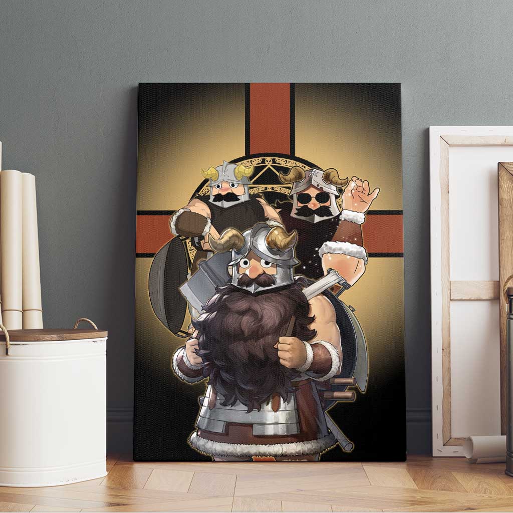 Senshi Viking Warrior Canvas Wall Art Fantasy Game Art Style