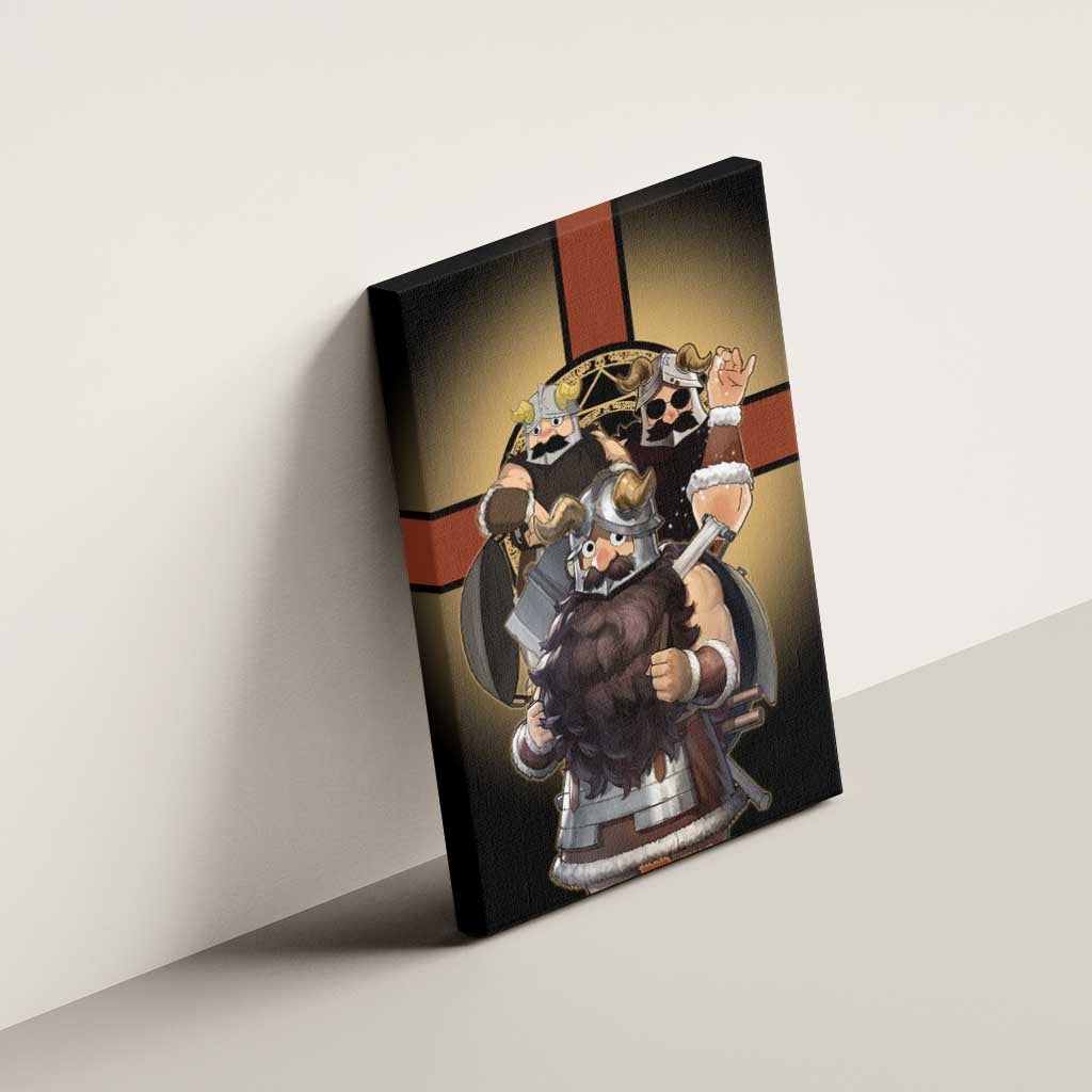 Senshi Viking Warrior Canvas Wall Art Fantasy Game Art Style