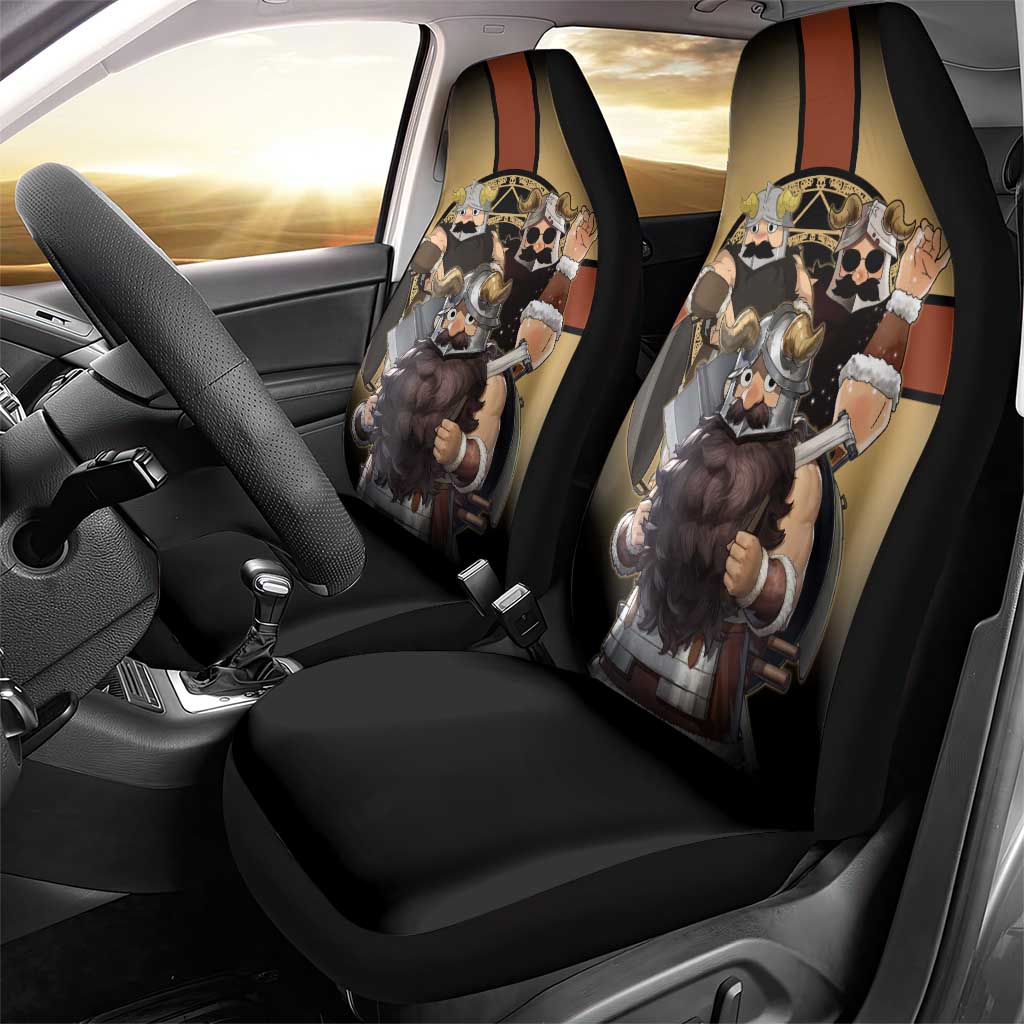 Senshi Viking Warrior Car Seat Cover Fantasy Game Art Style