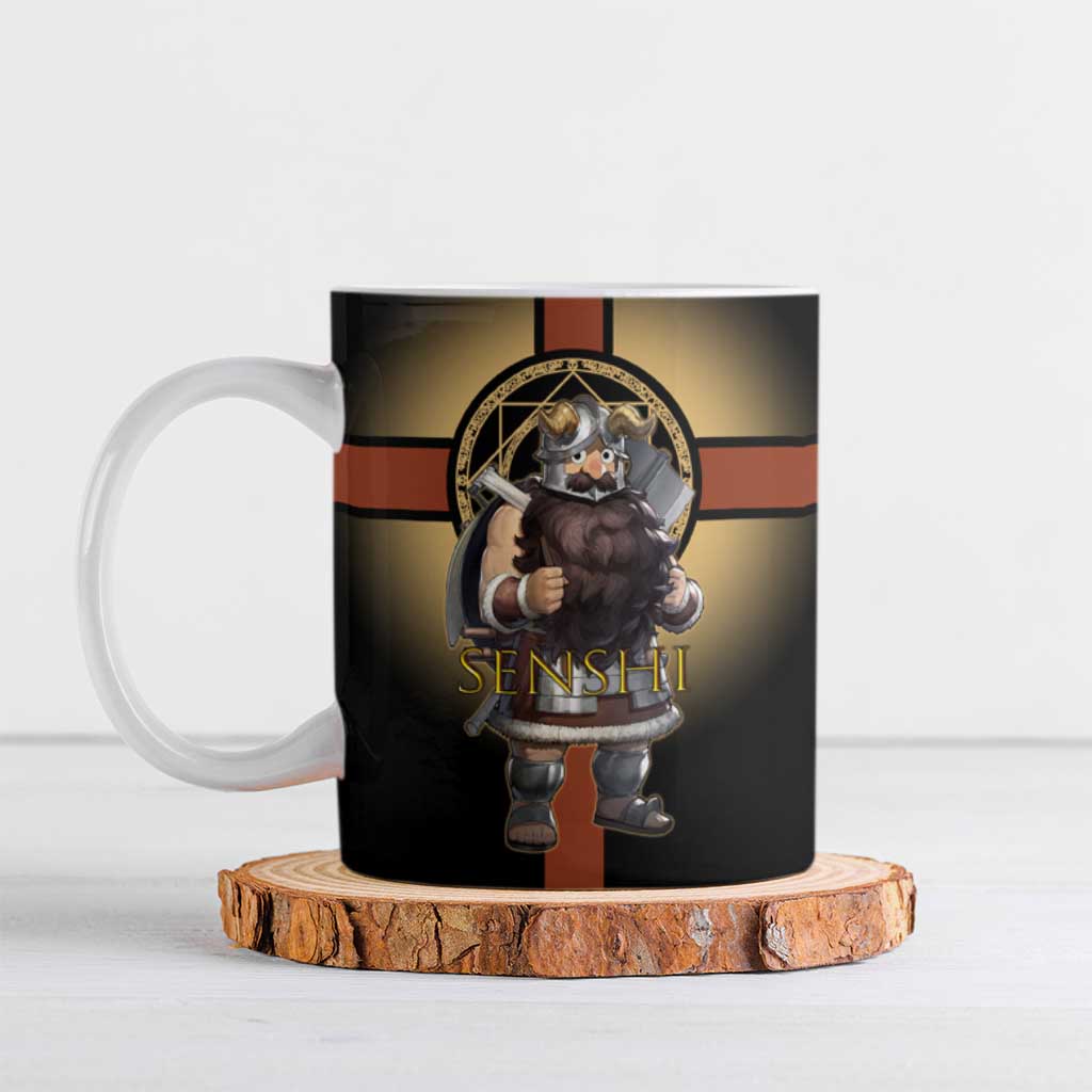 Senshi Viking Warrior Ceramic Mug Fantasy Game Art Style