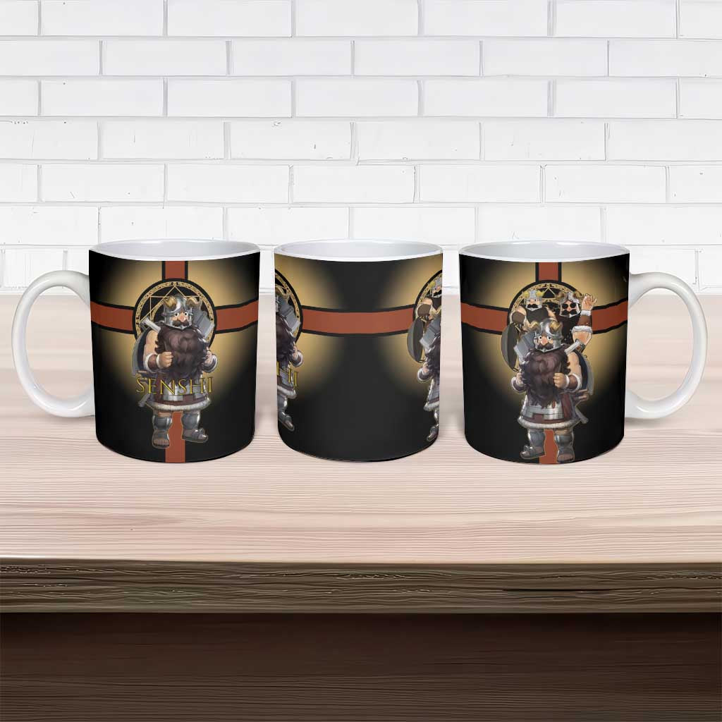 Senshi Viking Warrior Ceramic Mug Fantasy Game Art Style