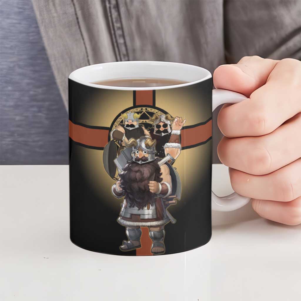 Senshi Viking Warrior Ceramic Mug Fantasy Game Art Style