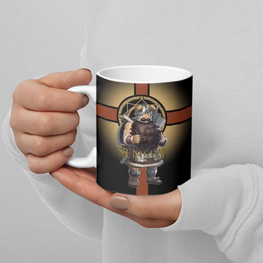 Senshi Viking Warrior Ceramic Mug Fantasy Game Art Style