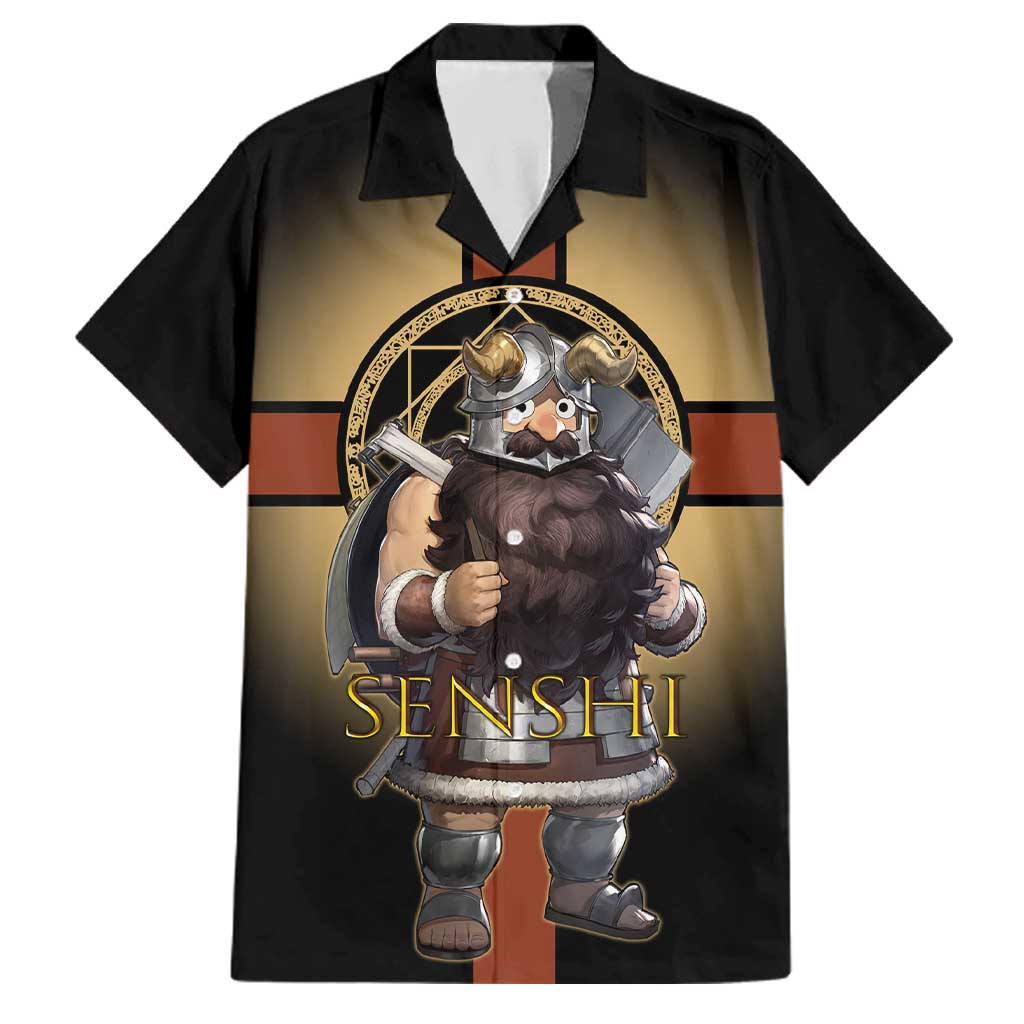 Senshi Viking Warrior Family Matching Mermaid Dress and Hawaiian Shirt Fantasy Game Art Style