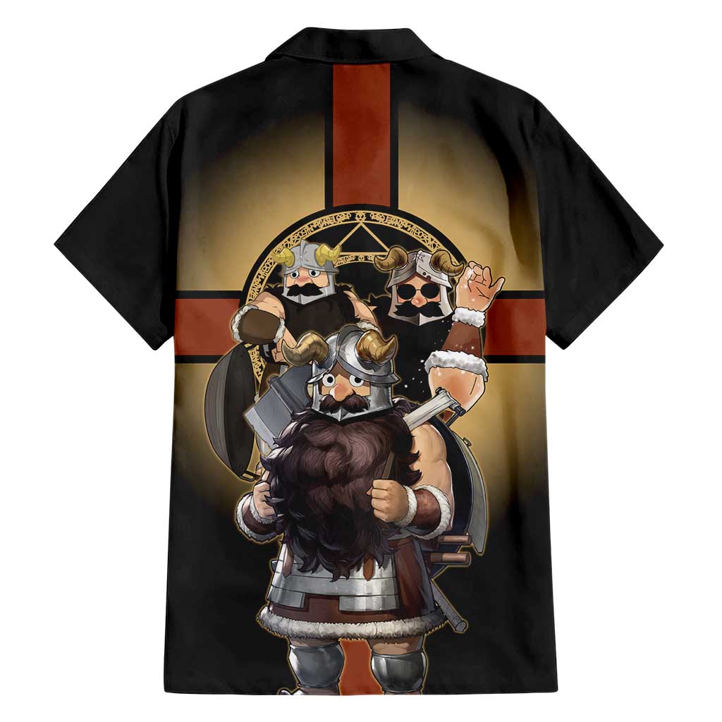 Senshi Viking Warrior Family Matching Puletasi and Hawaiian Shirt Fantasy Game Art Style