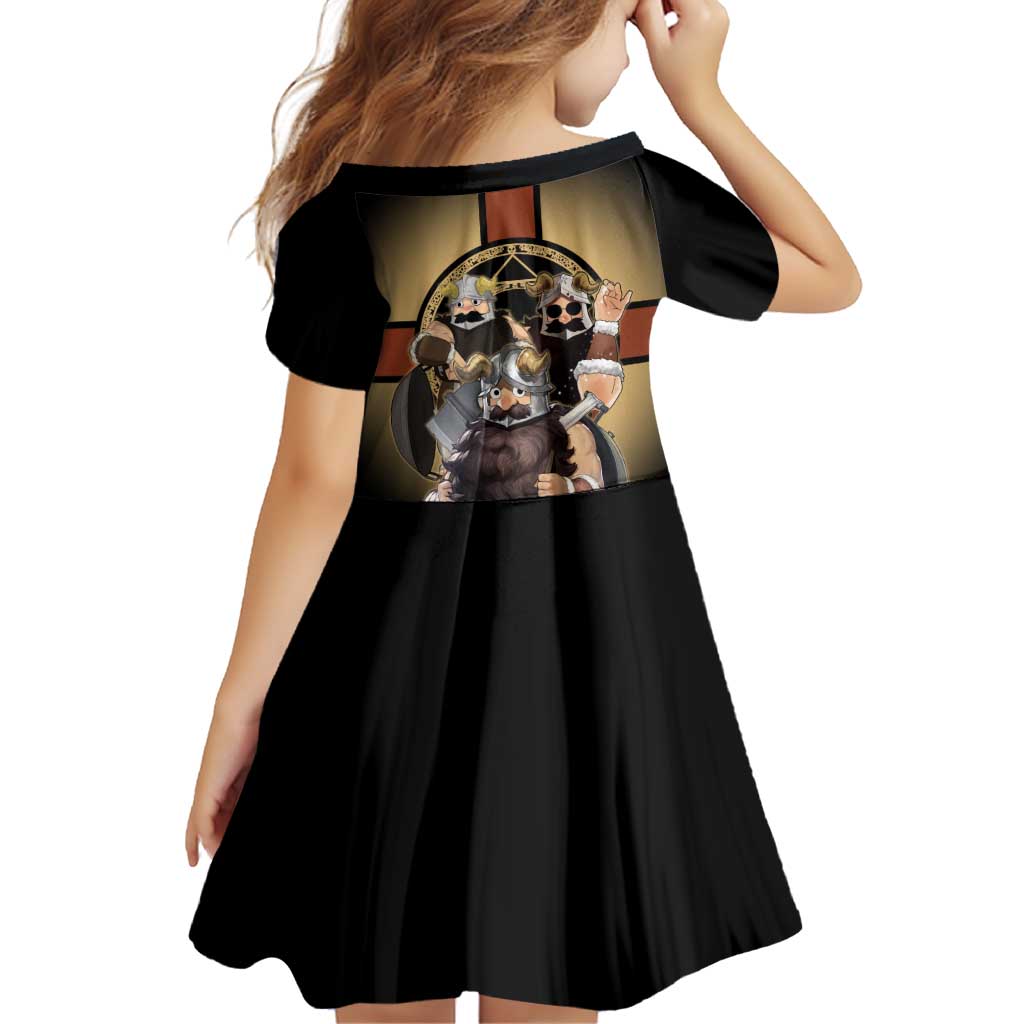 Senshi Viking Warrior Family Matching Tank Maxi Dress and Hawaiian Shirt Fantasy Game Art Style