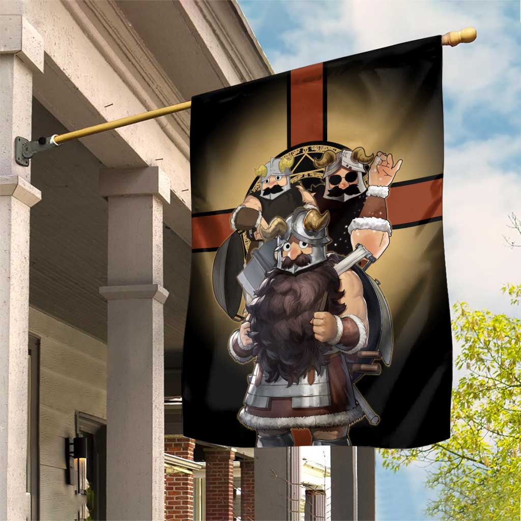 Senshi Viking Warrior Garden Flag Fantasy Game Art Style