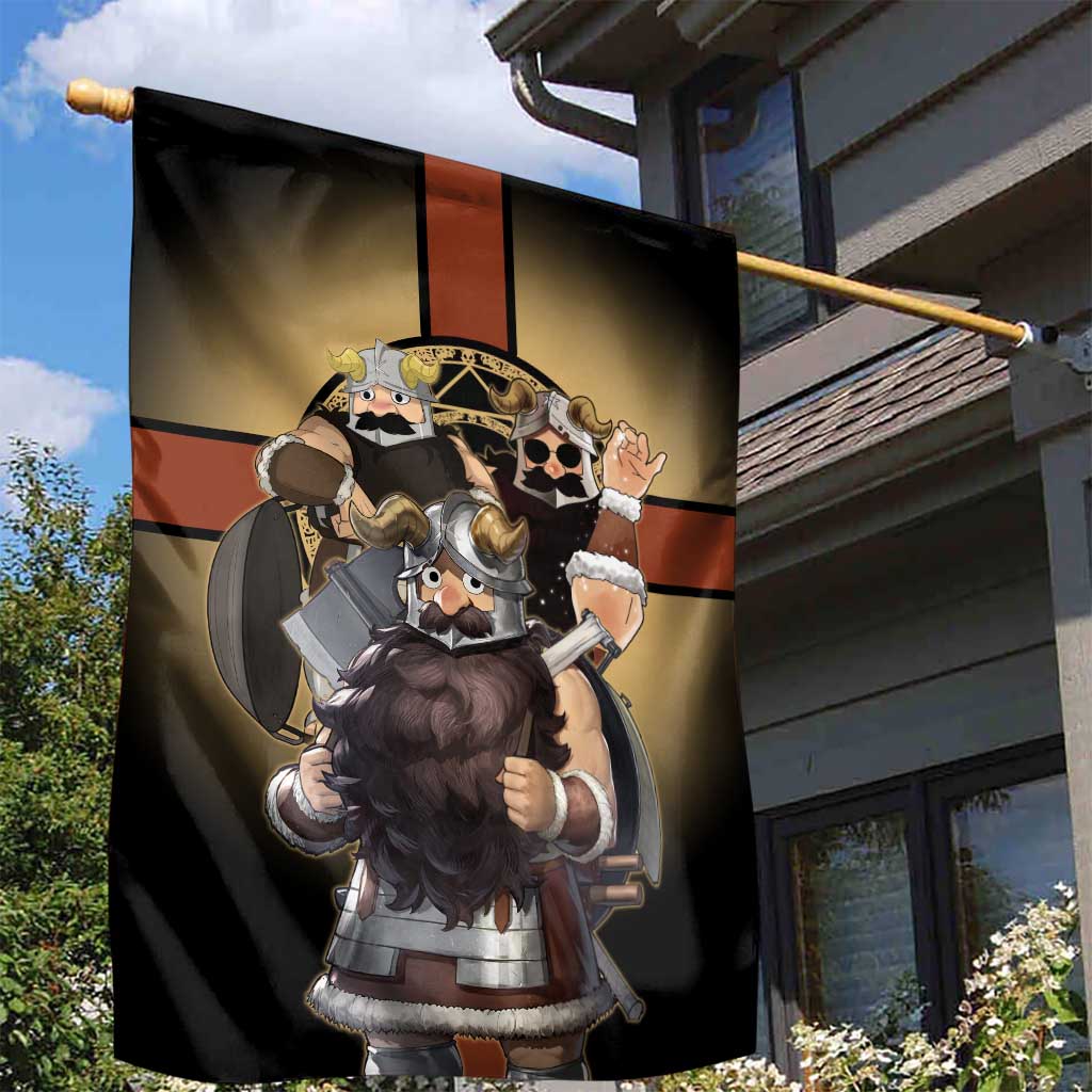 Senshi Viking Warrior Garden Flag Fantasy Game Art Style
