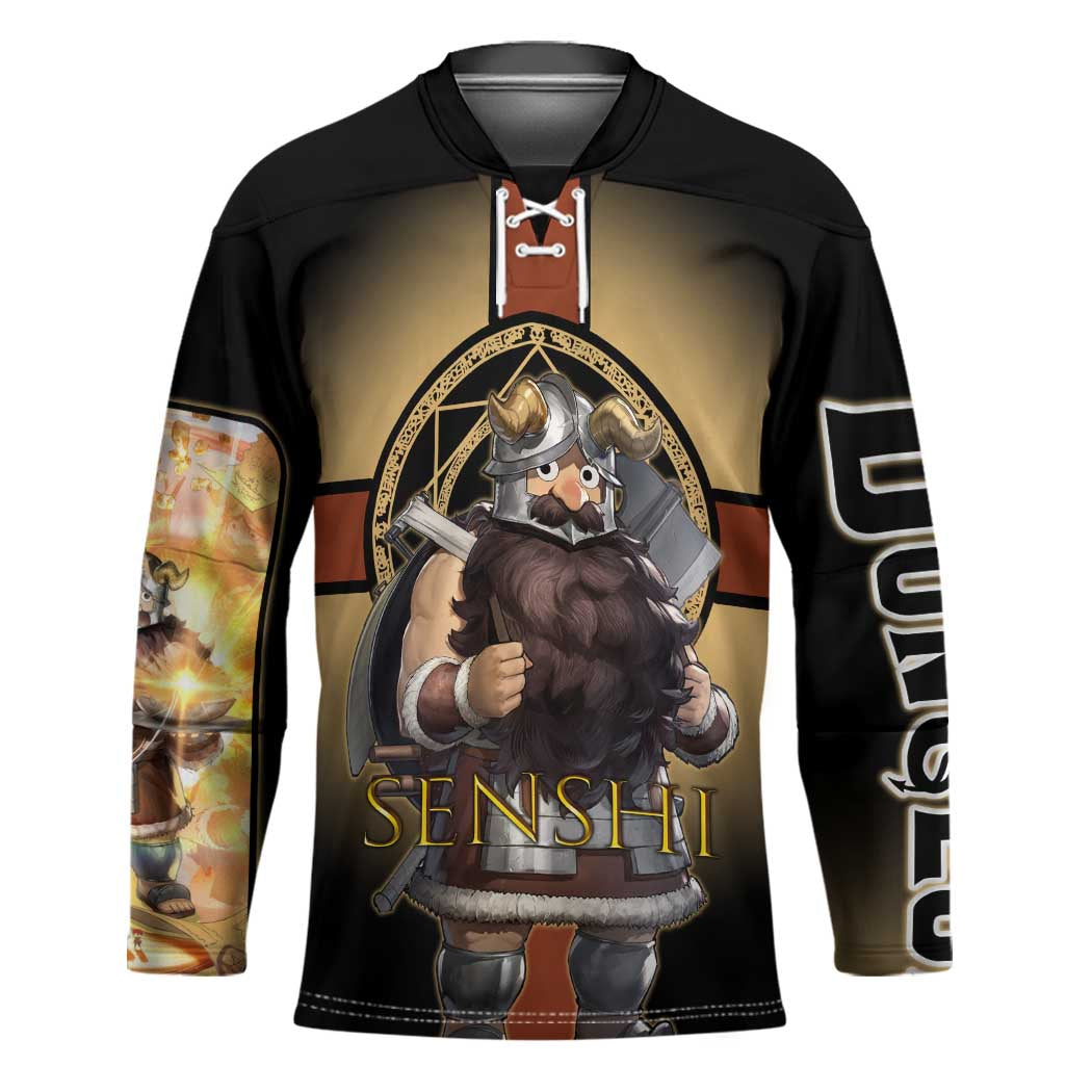 Senshi Viking Warrior Hockey Jersey Fantasy Game Art Style