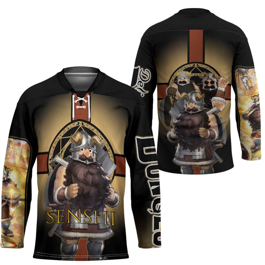 Senshi Viking Warrior Hockey Jersey Fantasy Game Art Style